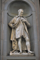 Obraz premium Michelangelo Buonarroti 1475 -1564, known in Spanish as Michelangelo, was an Italian Renaissance architect, sculptor, painter and poet, 