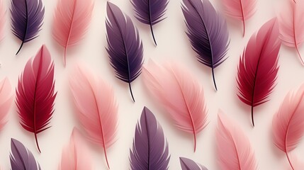 Seamless feather abstract pattern earthy color