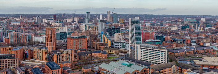 Leeds Aerial View The City