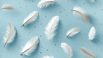 Seamless feather abstract pattern earthy color