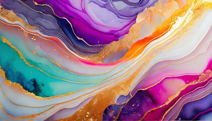 alcohol ink style incorporates the swirls of marble or the ripples of agate abstract painting can be used as a trendy background for wallpapers posters cards invitations websites - obrazy, fototapety, plakaty