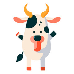 Funny Vector Flat Character illustration, Funny flat Character