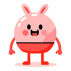 Funny Vector Flat Character illustration, Funny flat Character