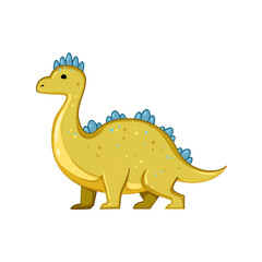 funny dinosaur character cartoon. kid rex, kids brachiosaurus, fun ankylosaurus funny dinosaur character sign. isolated symbol vector illustration