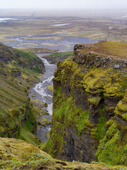 Fototapeta na wymiar Múlagljúfur secret heavenly vale in Iceland