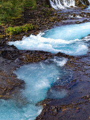 Underground cascade in iceland