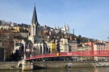 Colline de Fourvière à Lyon. France