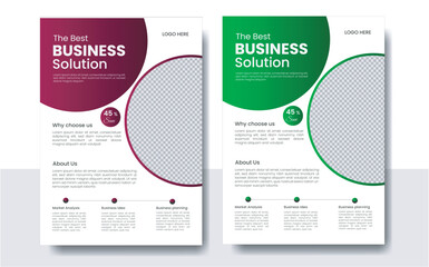 cover modern layout, annual report, poster, flyer in A4 Corporate business flyer template design set