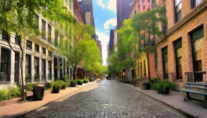 Gartenposter historic gay street in new york city © Marsha