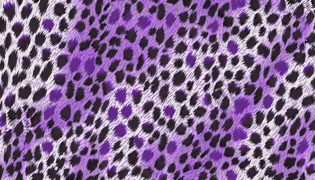 purple lilac leopard animal print fur pattern fabric