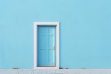 A simple blue door