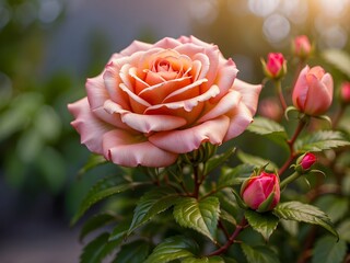a close-up of a beautiful rose