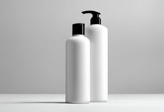 Plastic bottle for products, shampoo bottle, beauty products, brand and design