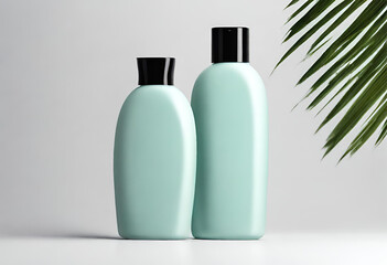 Plastic bottle for products, shampoo bottle, beauty products, brand and design