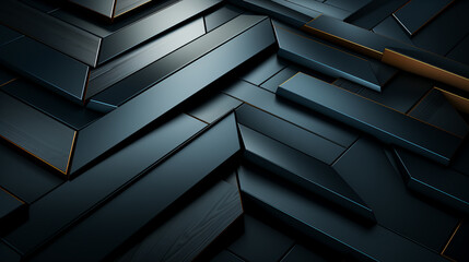 Obraz premium Modern abstract black background. Dark carbon geometric background