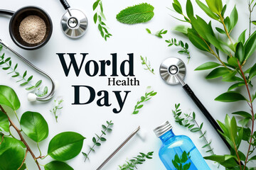 World Health Day concept - obrazy, fototapety, plakaty