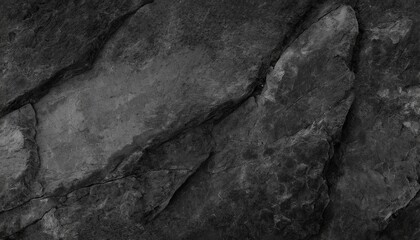 black white grunge background rock texture with cracks stone wall background with copy space for text and design web banner dark gray rocky surface close up