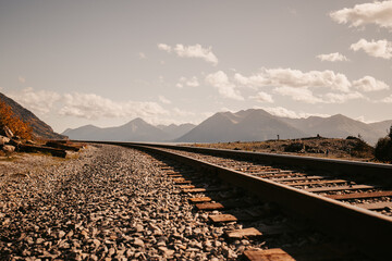 Railroad through the Mountains