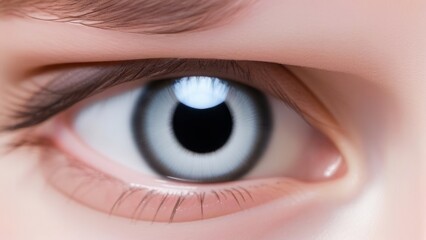 close up of eye ai generated