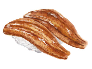 水彩の寿司_穴子01_3