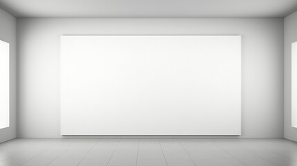 empty white room with white wall