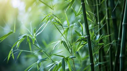 Fototapeta na wymiar Bambus Pflanze Zen Meditation