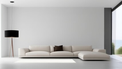 Fototapeta na wymiar 3d render of a living room ai generated