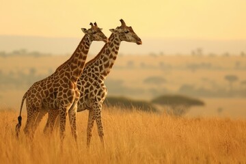 Obraz premium An exotic animal safari in africa with guided tours and wildlife viewing
