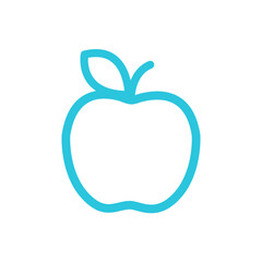 Fruit Apple. From blue icon set.