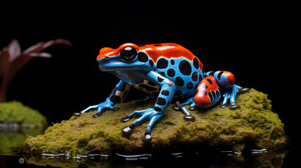 Amazonian Poison Frog, AI Generative.