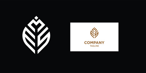 EMS creative logo for a development company, with a modern concept.vector