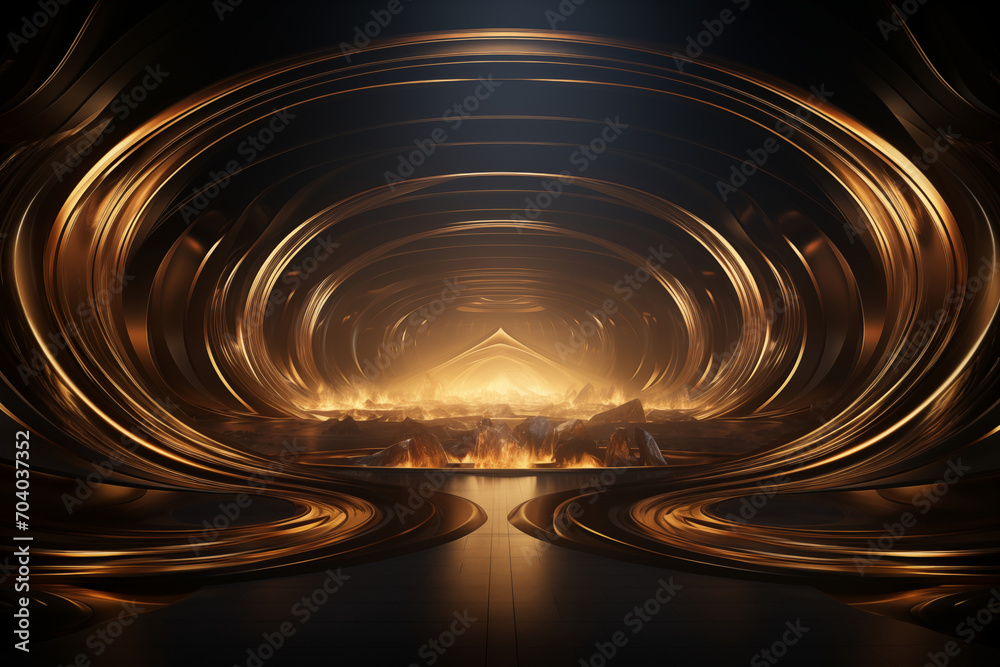 Poster Abstract futuristic background for presentation 