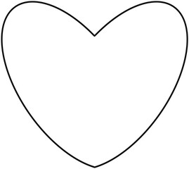 heart shape (outline)