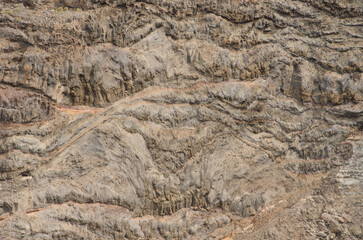 Detail of a sea cliff. Vallehermoso. La Gomera. Canary Islands. Spain.