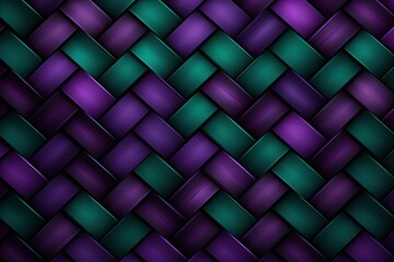 Woven Tiles Background, Purple and Green