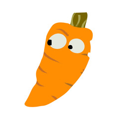 Stylized drawing  of a carrot
