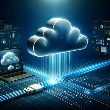 Cloud Computing Data Stream Image