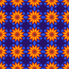 Vector ornamental seamless pattern. Background and wallpaper in classic style. Vector illustration can be used for backgrounds, motifs, textile, wallpapers, fabrics, gift wrapping, templates.