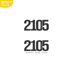 Creative Happy New Year 2105 Logo Design