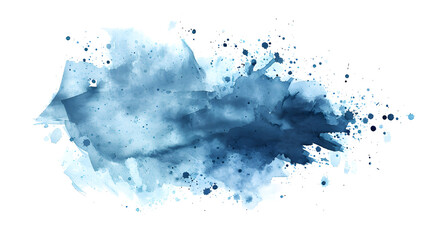 An ethereal cloud of blue paint creates an abstract masterpiece, evoking feelings of wonder and imagination