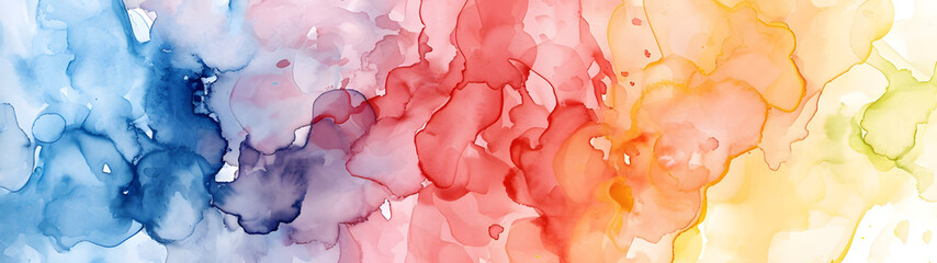 Vibrant hues of watercolor dance across the canvas, revealing an abstract world of colorful emotions and bold strokes