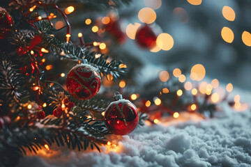 Obraz na płótnie Canvas christmas tree lights