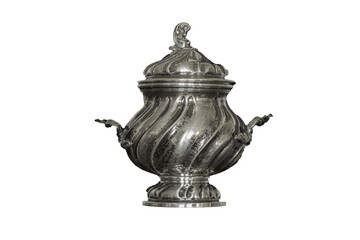 Antique silver sugar bowl