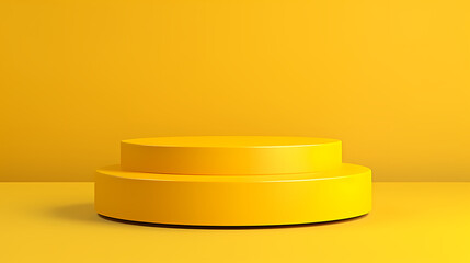 Simple product booth, podium, stage, product commercial photography background, cosmetics booth, 3D rendering