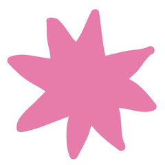 Magenta Star Shape