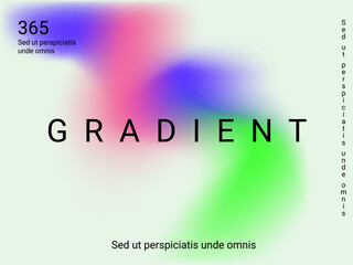 Liquid on colorful background. Bright mesh blurred pattern in pink, blue, green tones.