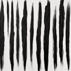 Black strokes on white background generative AI 