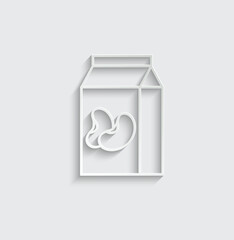 soy milk icon vegan plant milk icon