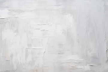 White Acrylic Art Wallpaper with Oil Brush Accents