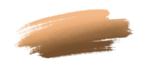 Brushstroke bronze on a isolated background 